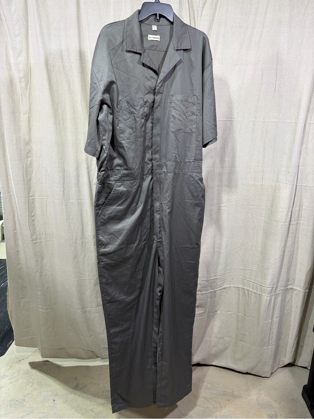 (NWT!) NY Threads Gray Short Sleeve Coveralls